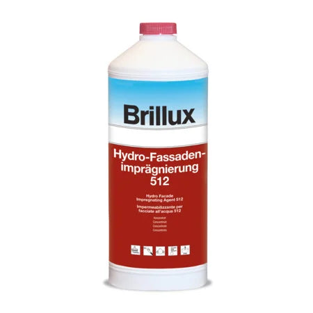 Brillux Hydro-Fassaden-Imprägnierung 512 farblos 1 l – Grundierung