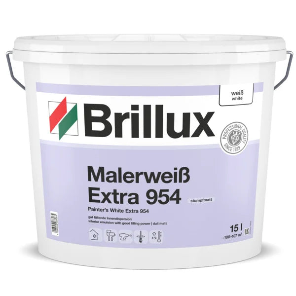 Brillux Malerweiß Extra 954 (Weiß) - Jetzt Intromatt